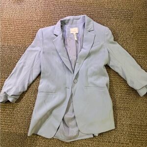 Cinq a Sept Khloe Crepe Ruched Blazer